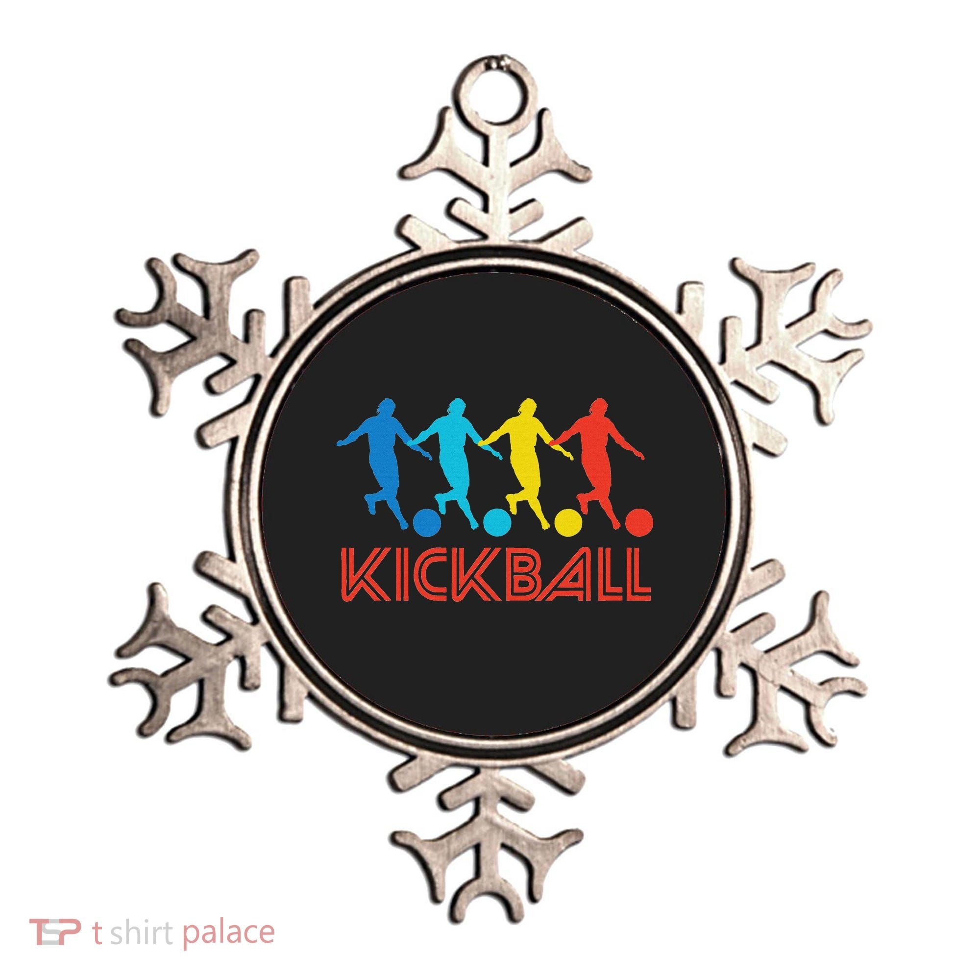Kickball Player Retro Pop Art Kickball Graphic Ornament