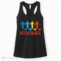 Kickball Player Retro Pop Art Kickball Graphic Women's Tank Top thumb 0