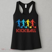 Kickball Player Retro Pop Art Kickball Graphic Women's Tank Top thumb 3