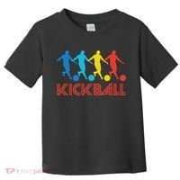 Kickball Player Retro Pop Art Kickball Graphic Toddler T-Shirt thumb 0