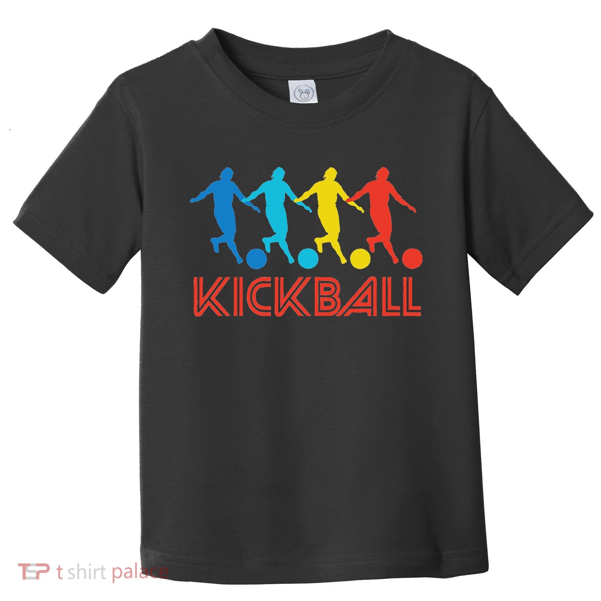 Kickball Player Retro Pop Art Kickball Graphic Toddler T-Shirt