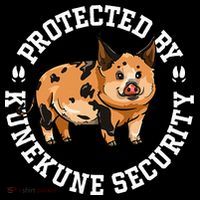 Kunekune Pig Security  USA-Made Doggie Bandana thumb 2