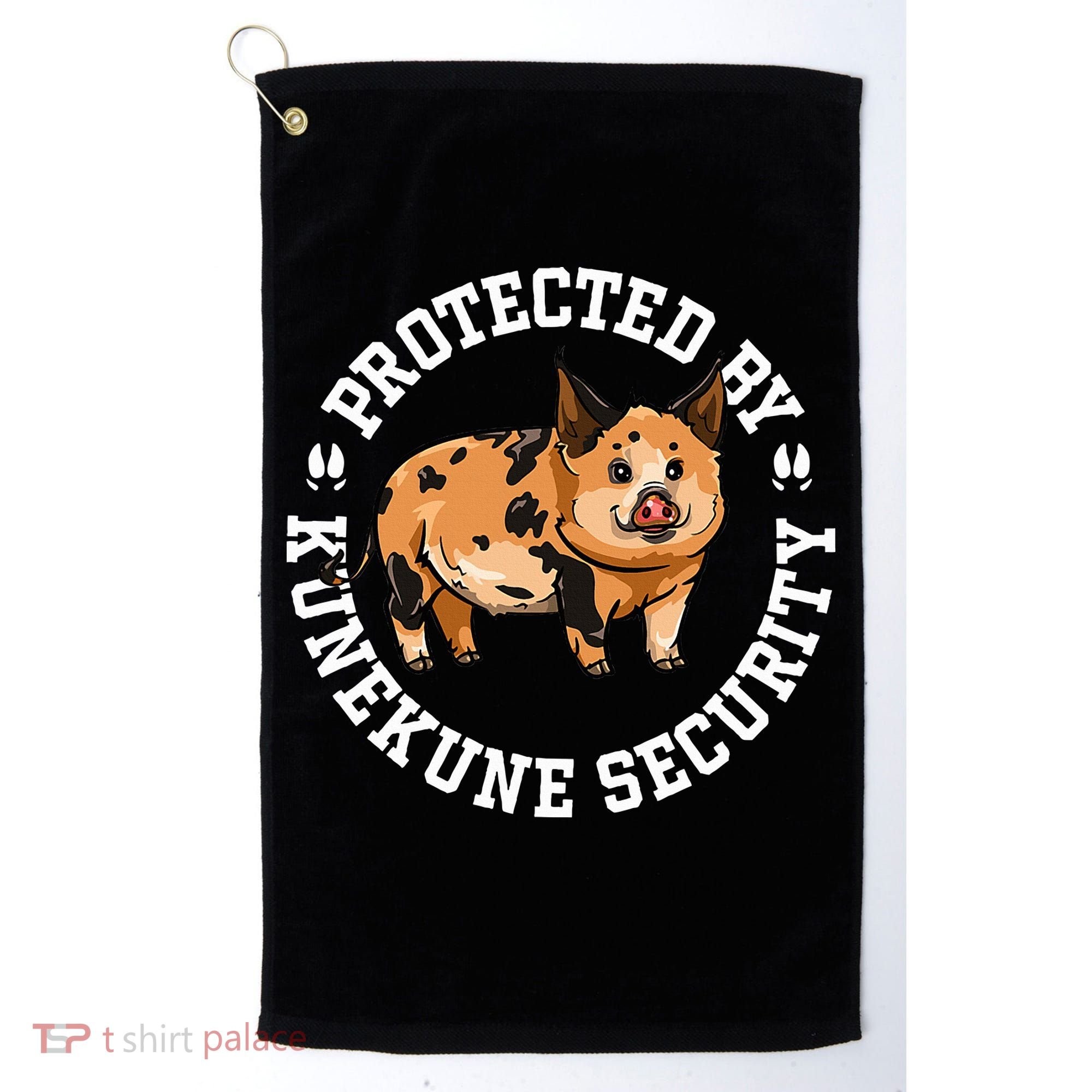 Kunekune Pig Security  Golf Towel