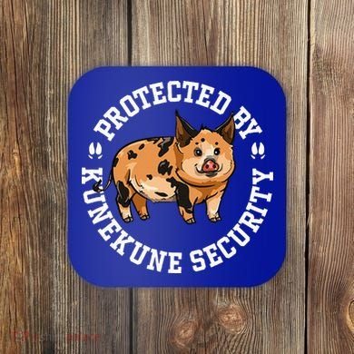 Kunekune Pig Security  Coaster