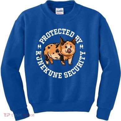Kunekune Pig Security  Kids Sweatshirt