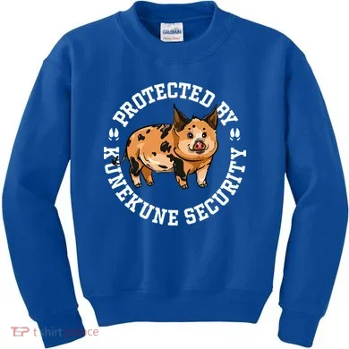 Kunekune Pig Security  Kids Sweatshirt
