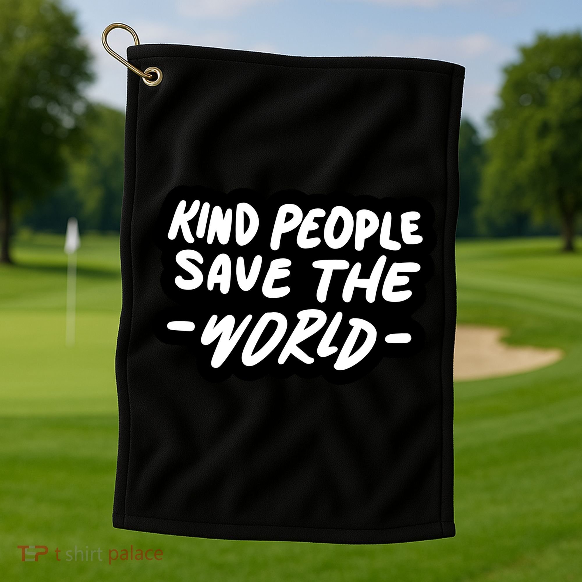 Kind People Save The World Golf Towel