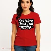 Kind People Save The World Women's T-Shirt thumb 4