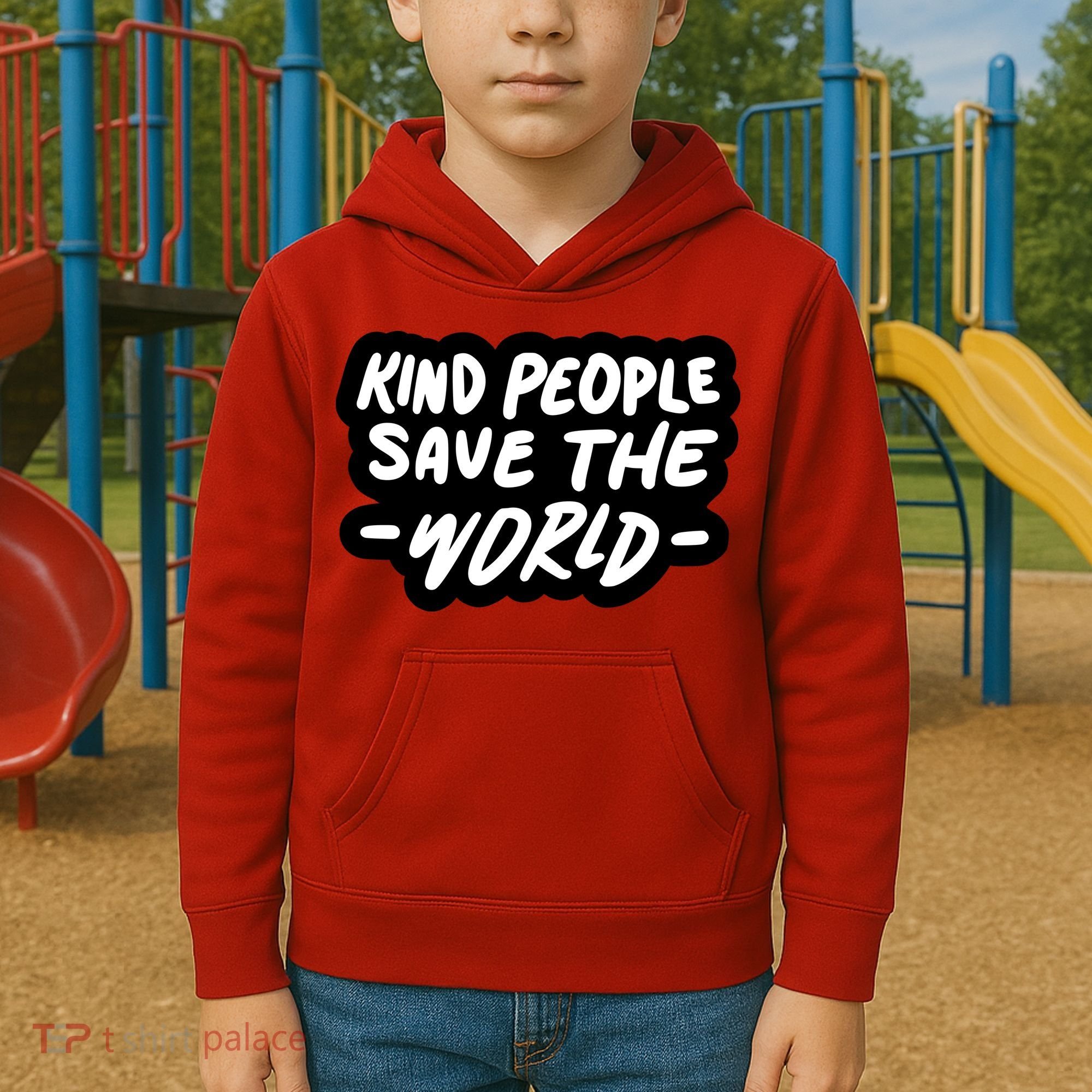 Kind People Save The World Kids Hoodie