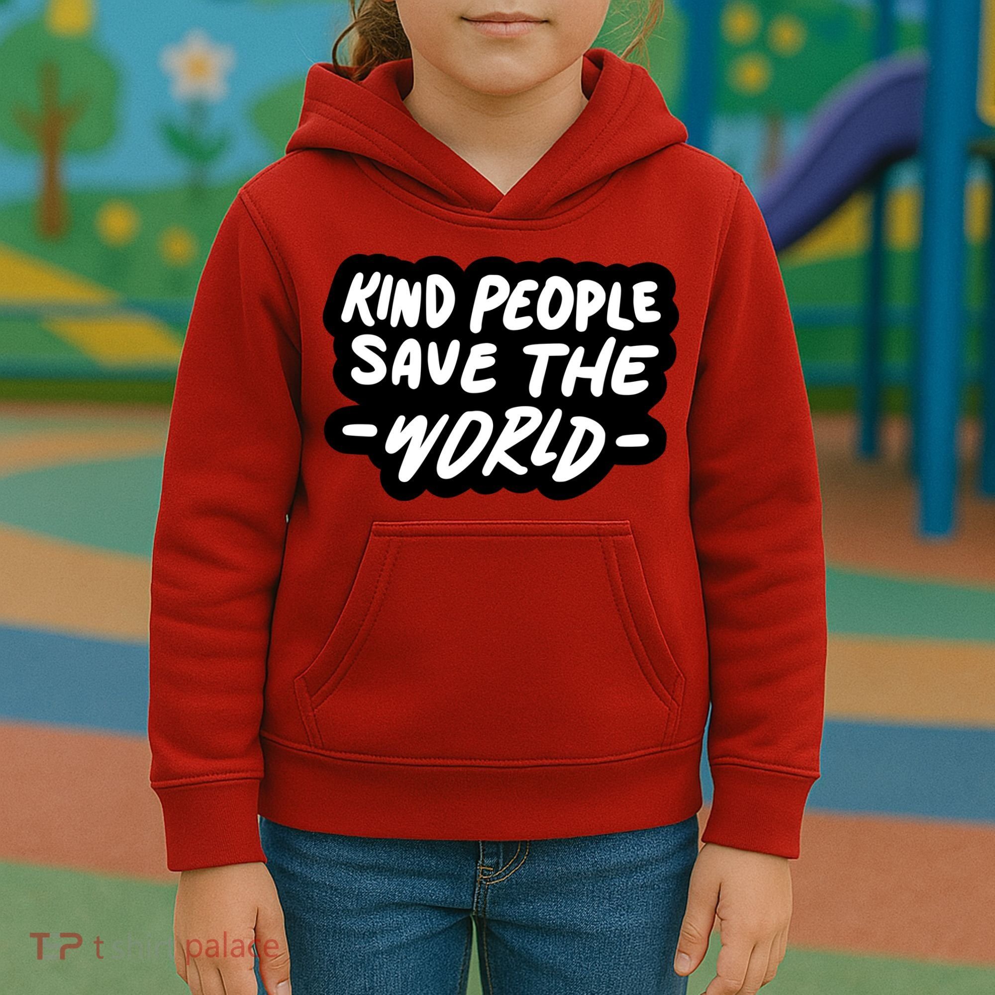 Kind People Save The World Kids Hoodie