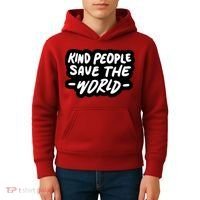 Kind People Save The World Kids Hoodie thumb 4