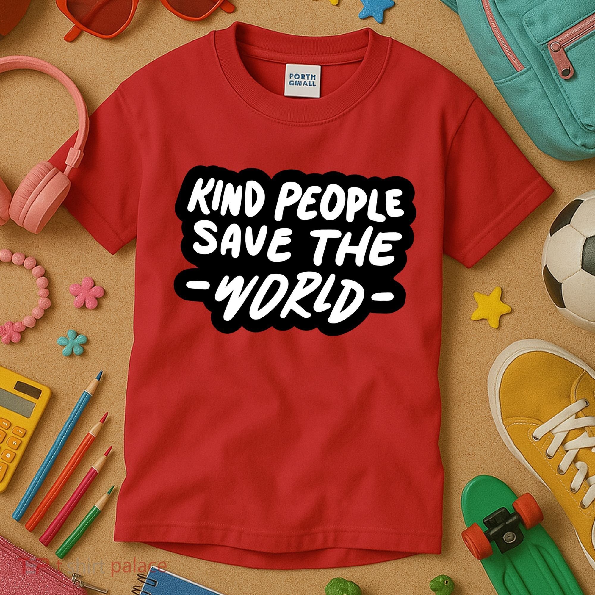 Kind People Save The World Kids T-Shirt