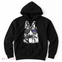K9 Police Thin Blue Line German Shepherd Patriotic Hoodie thumb 0