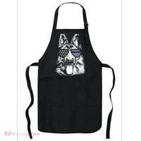 K9 Police Thin Blue Line German Shepherd Patriotic Apron thumb 0
