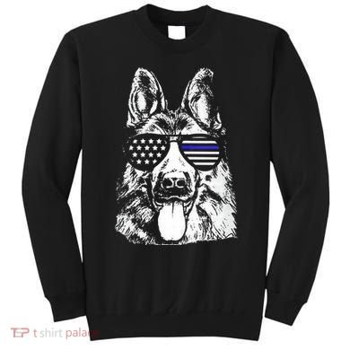 K9 Police Thin Blue Line German Shepherd Patriotic Sweatshirt
