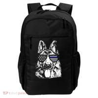 K9 Police Thin Blue Line German Shepherd Patriotic Backpack thumb 0