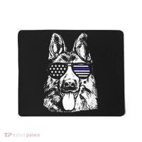 K9 Police Thin Blue Line German Shepherd Patriotic Mousepad thumb 0