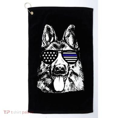 K9 Police Thin Blue Line German Shepherd Patriotic Golf Towel