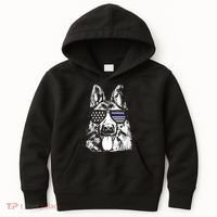 K9 Police Thin Blue Line German Shepherd Patriotic Kids Hoodie thumb 0