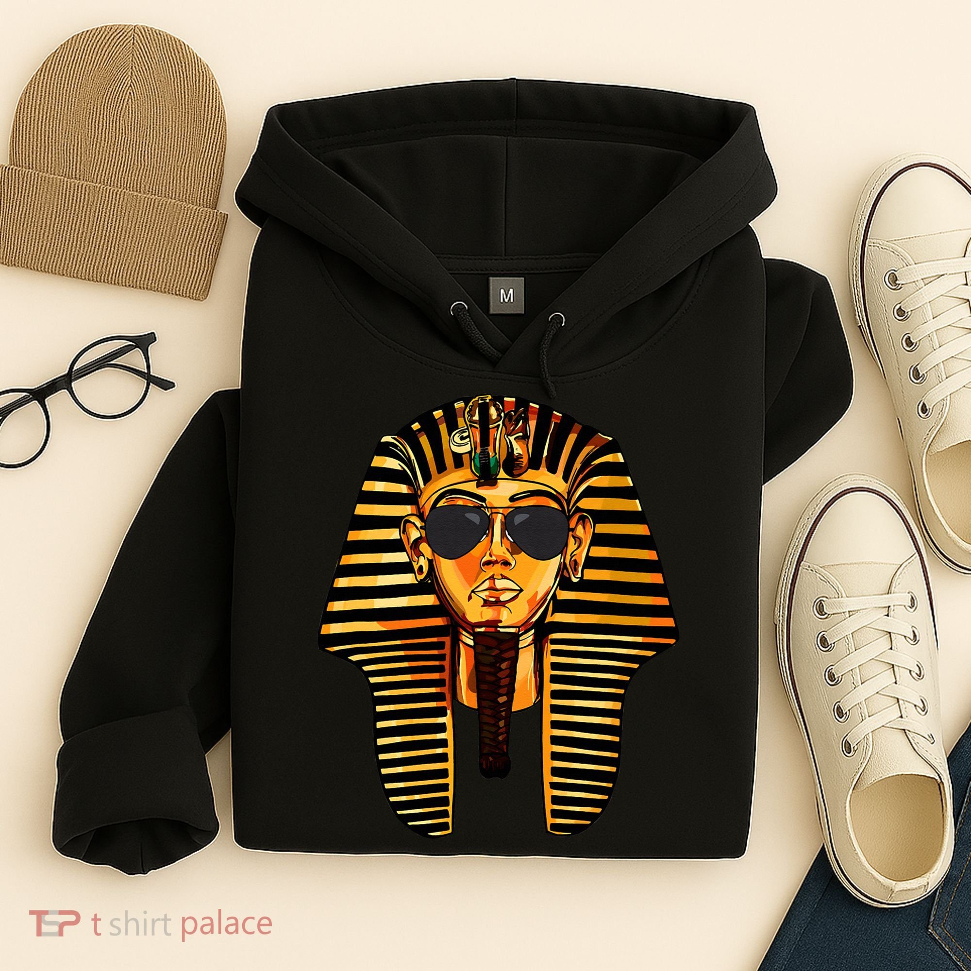 King Pharaoh Tutankhamun Sunglasses King Tut Sunglasses Hoodie