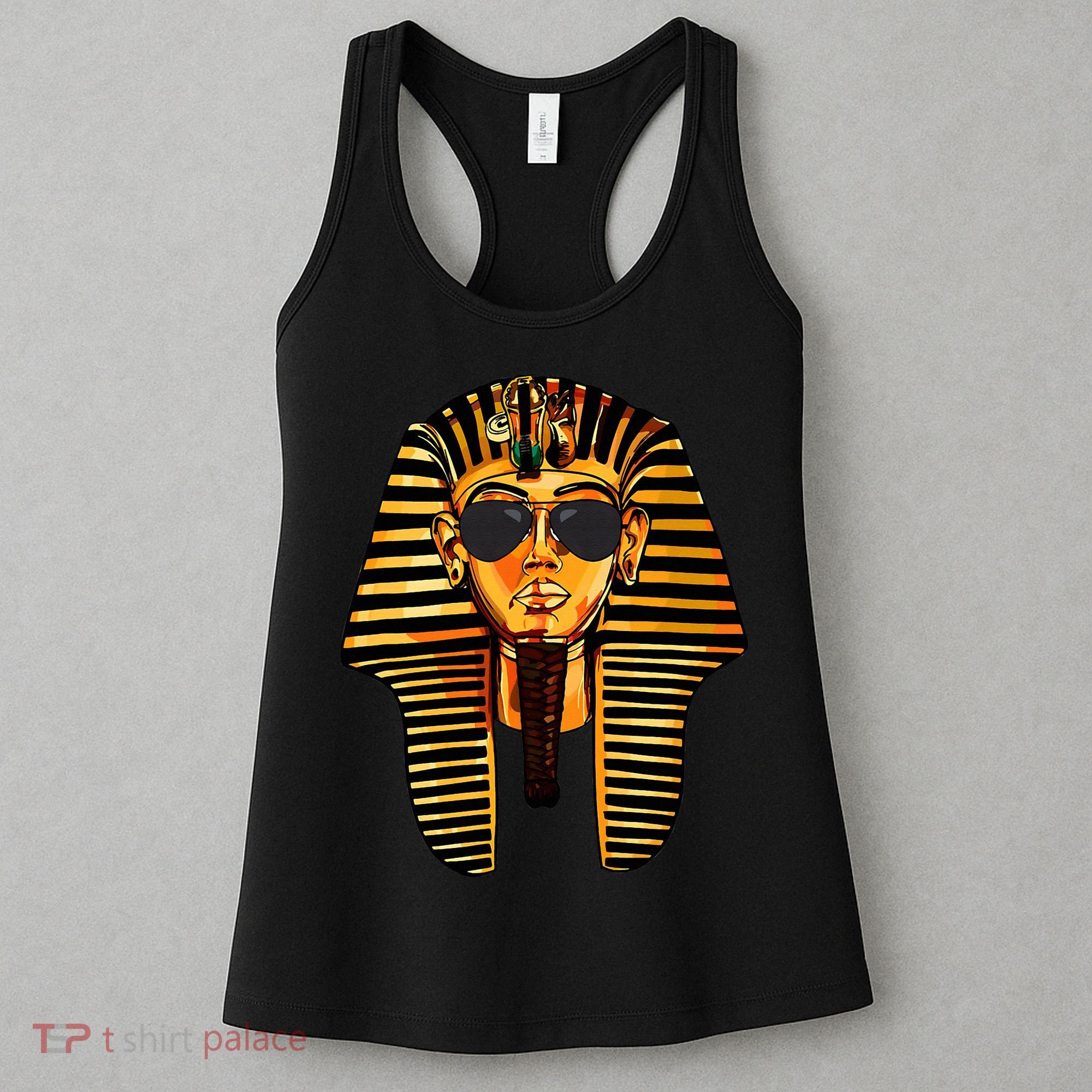 King Pharaoh Tutankhamun Sunglasses King Tut Sunglasses Women's Tank Top