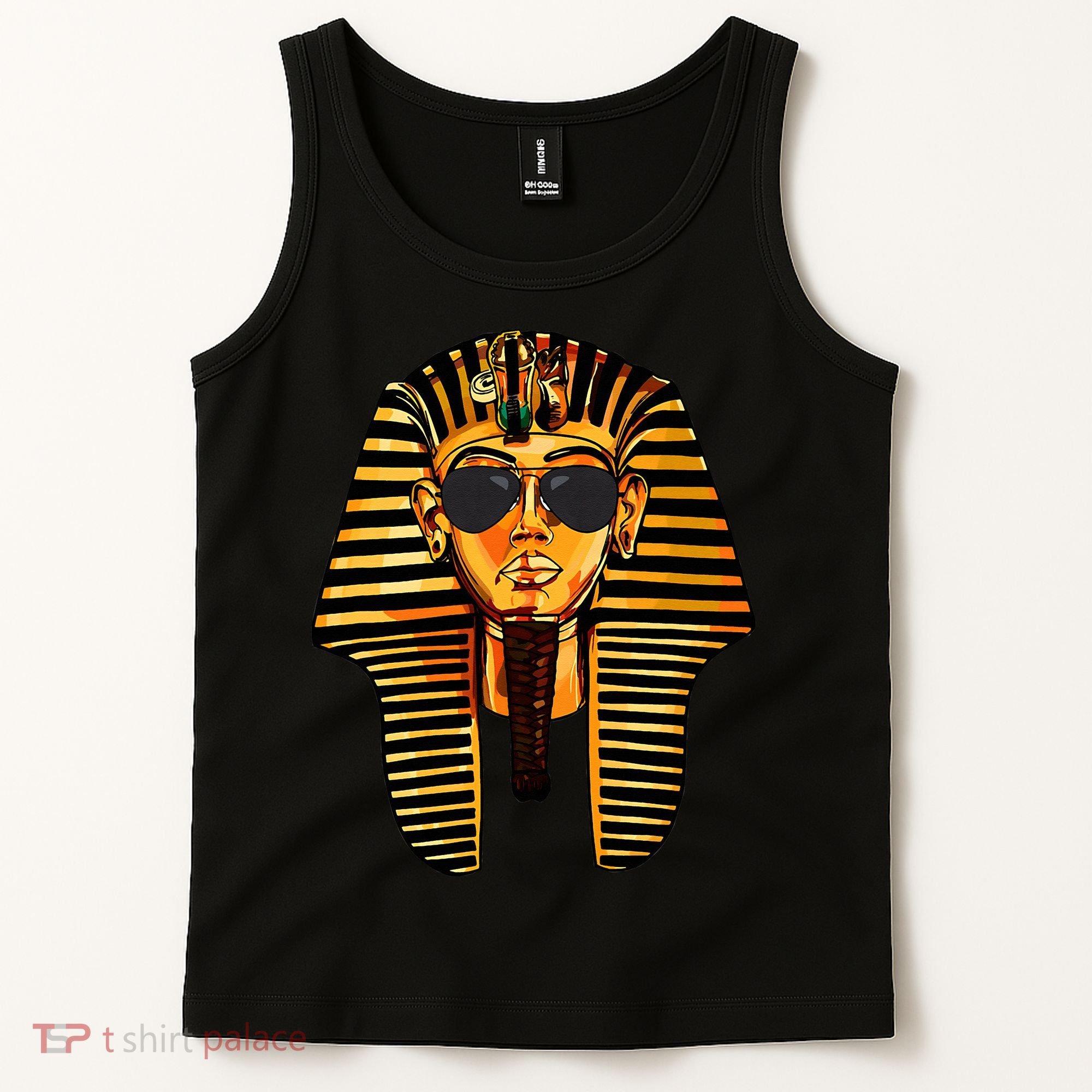 King Pharaoh Tutankhamun Sunglasses King Tut Sunglasses Tank Top