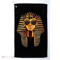 King Pharaoh Tutankhamun Sunglasses King Tut Sunglasses Golf Towel thumb 0