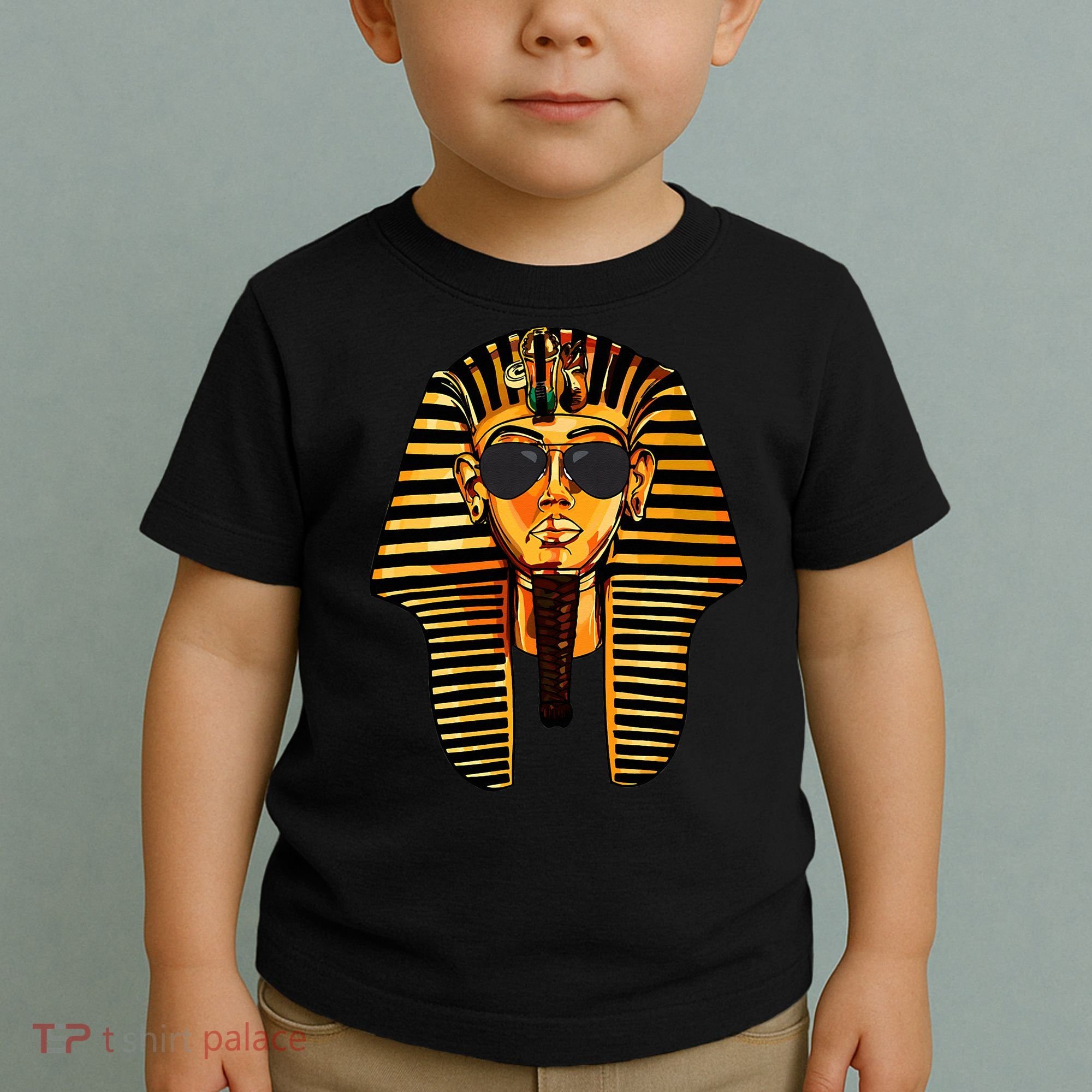 King Pharaoh Tutankhamun Sunglasses King Tut Sunglasses Toddler T-Shirt