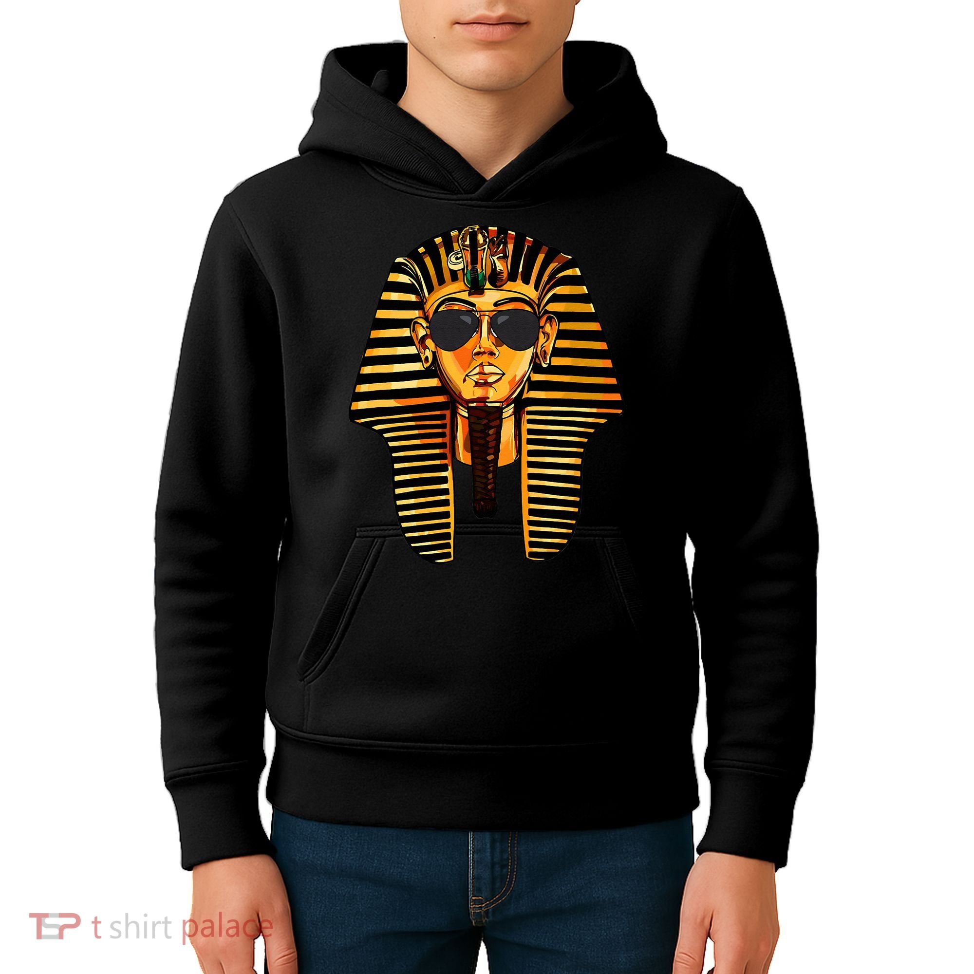 King Pharaoh Tutankhamun Sunglasses King Tut Sunglasses Kids Hoodie