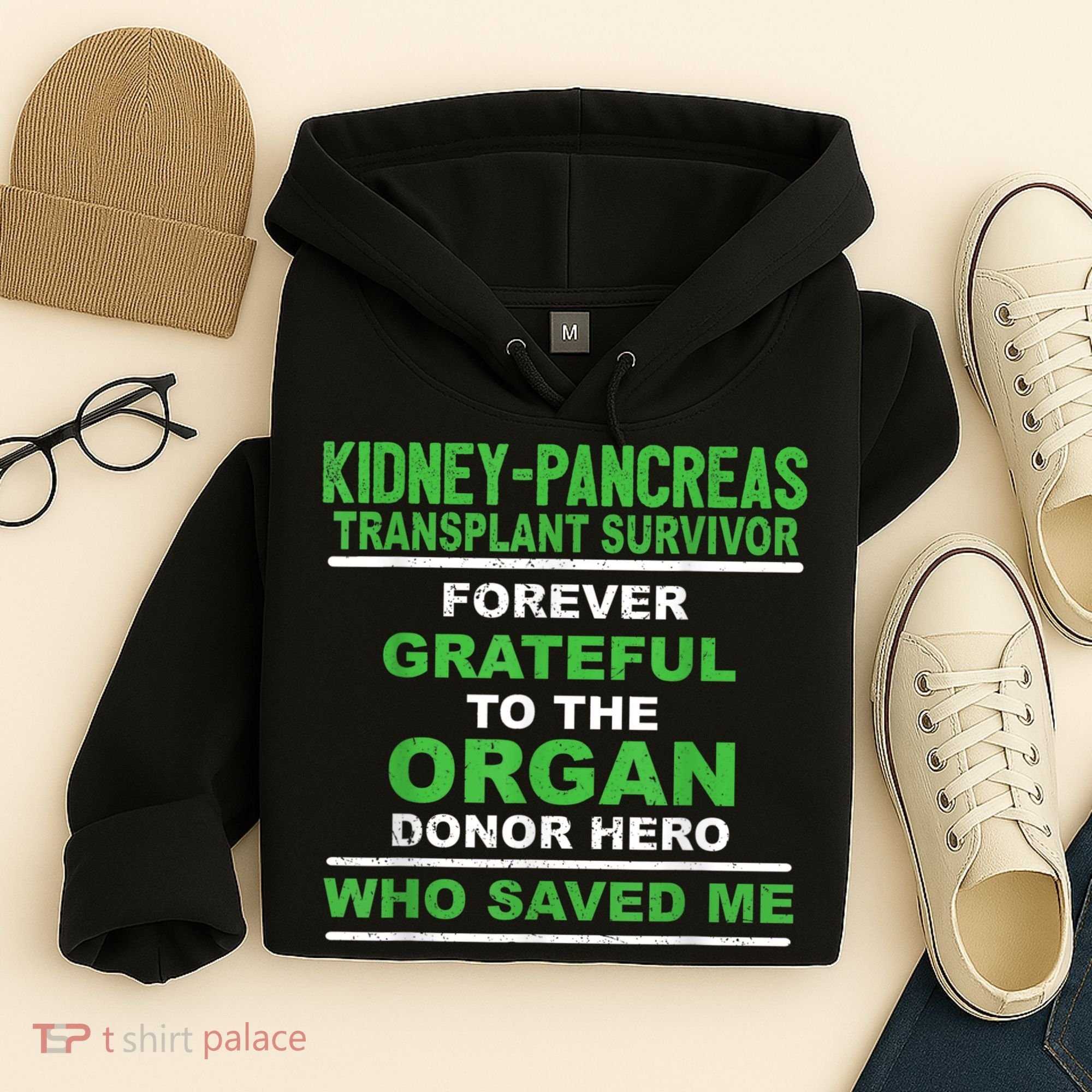 Kidney Pancreas Transplant Survivor Forever Grateful Hoodie
