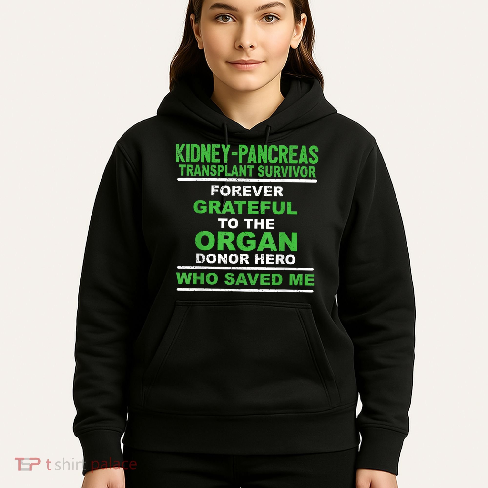 Kidney Pancreas Transplant Survivor Forever Grateful Hoodie
