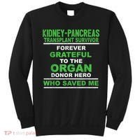 Kidney Pancreas Transplant Survivor Forever Grateful Sweatshirt thumb 0