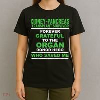 Kidney Pancreas Transplant Survivor Forever Grateful T-Shirt thumb 4