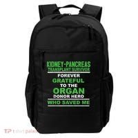 Kidney Pancreas Transplant Survivor Forever Grateful Backpack thumb 0