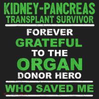 Kidney Pancreas Transplant Survivor Forever Grateful Golf Towel thumb 3