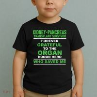 Kidney Pancreas Transplant Survivor Forever Grateful Toddler T-Shirt thumb 2