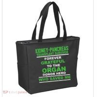 Kidney Pancreas Transplant Survivor Forever Grateful Tote Bag thumb 2