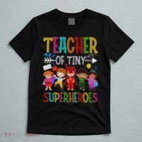 Kindergarten Prek Teacher Of Tiny Superheroes Back To School T-Shirt thumb 5