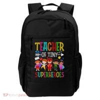 Kindergarten Prek Teacher Of Tiny Superheroes Back To School Backpack thumb 0
