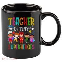 Kindergarten Prek Teacher Of Tiny Superheroes Back To School 11oz C Handle Ceramic Mug thumb 0