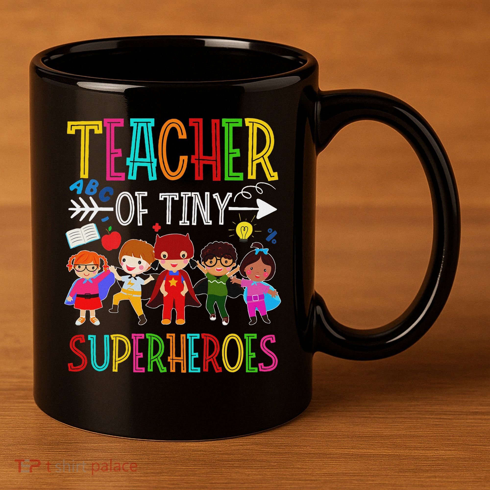 Kindergarten Prek Teacher Of Tiny Superheroes Back To School 11oz C Handle Ceramic Mug