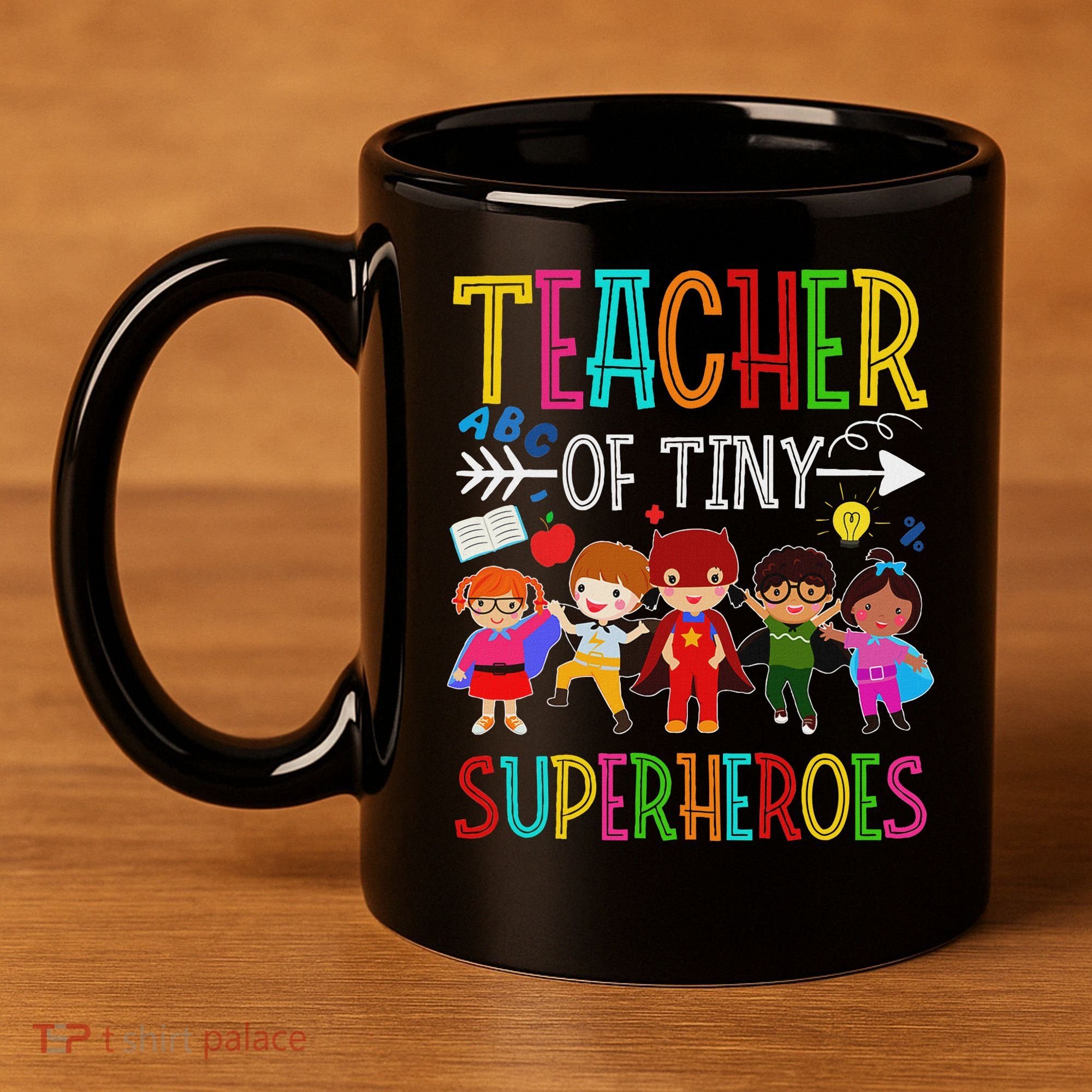 Kindergarten Prek Teacher Of Tiny Superheroes Back To School 11oz C Handle Ceramic Mug