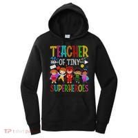 Kindergarten Prek Teacher Of Tiny Superheroes Back To School Women's Hoodie thumb 0