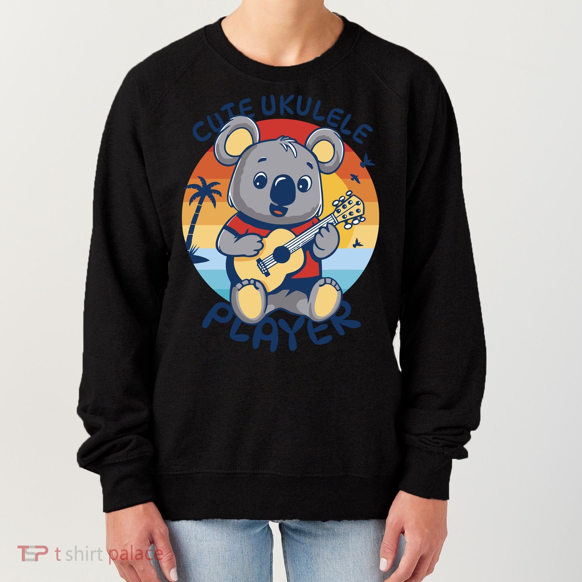 Koala Playing Ukulele Women's Sweatshirt