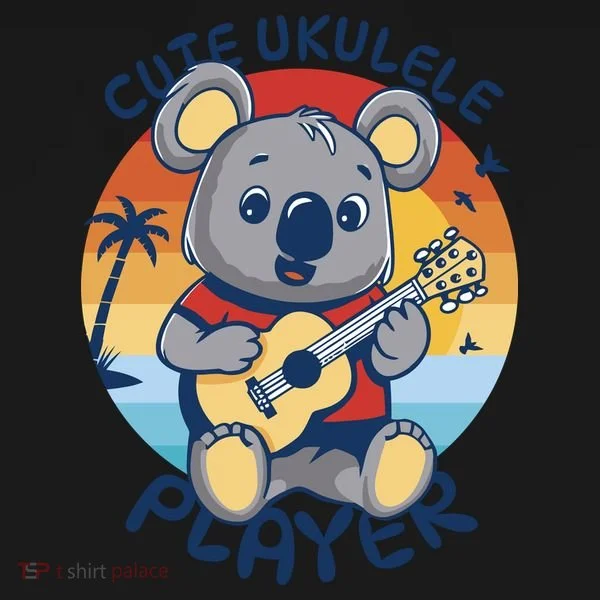 Koala Playing Ukulele Doggie Tank