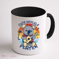 Koala Playing Ukulele Coffee Mug thumb 1