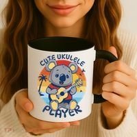 Koala Playing Ukulele Coffee Mug thumb 3