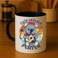 Koala Playing Ukulele Coffee Mug thumb 4