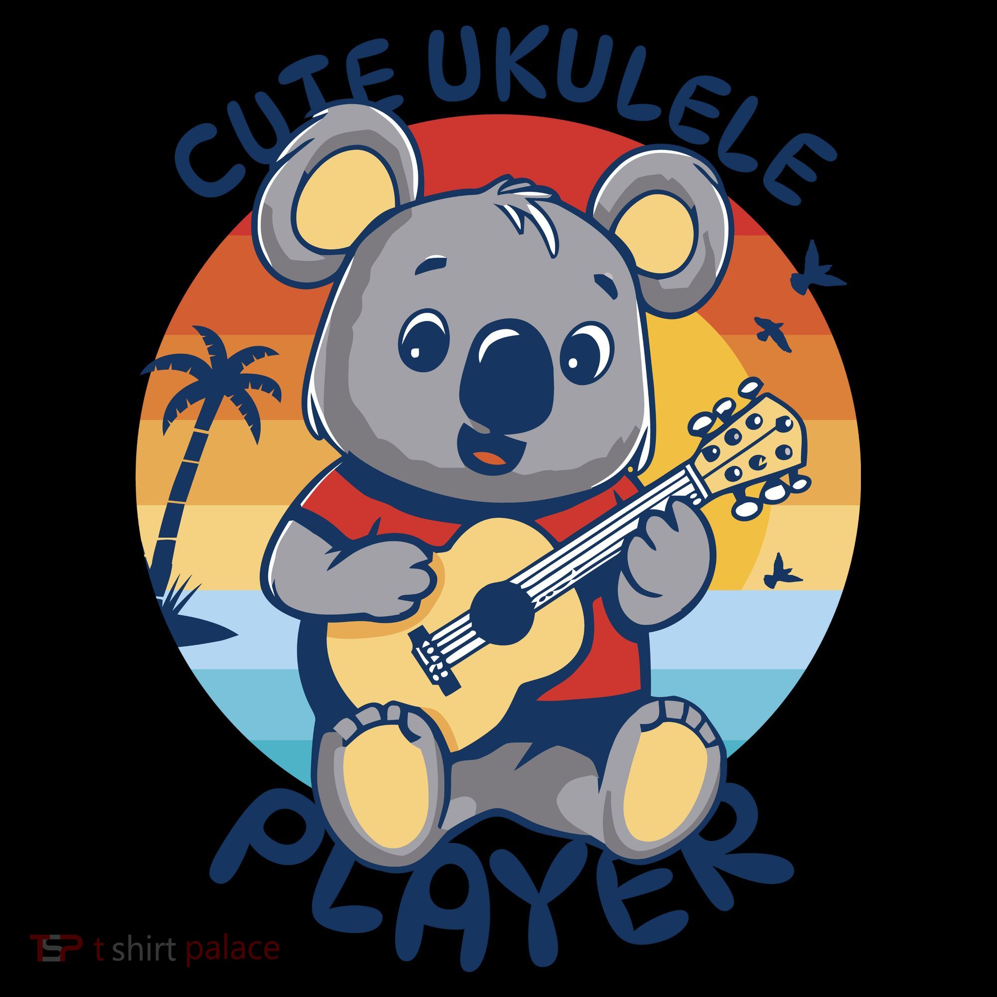 Koala Playing Ukulele Women's Hoodie