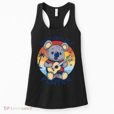Koala Playing Ukulele Women's Tank Top